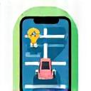Icône d'application de guidage au stationnement
